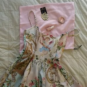 ASOS Design Cherubs print in Spring Colors (sz 8)